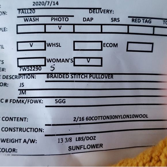 Lucky Brand Braided Oversized Knit Sweater Sunflower yellow - Picture 12 of 12